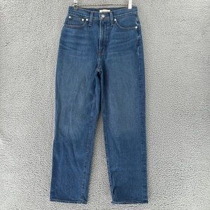 Madewell The Perfect Vintage Denim Jeans Womens Size 27 High Rise Medium Wash